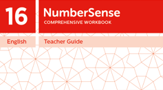 Teacher Guide for NumberSense Workbook 16